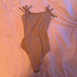 American Eagle Outfitters Bodysuit in Tan